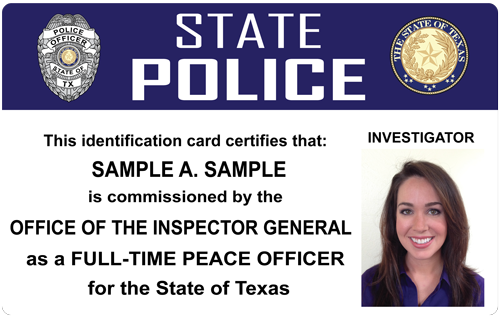 The Police and Sheriffs Press - Custom Photo ID Card
